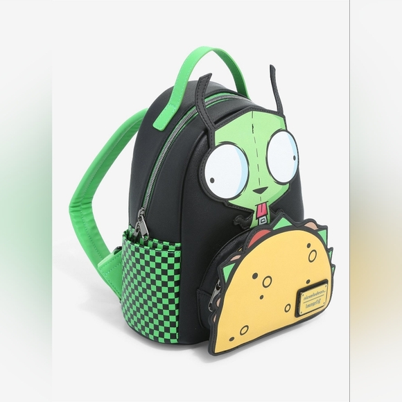 Loungefly Nickelodeon Invader Zim‎ GIR with Taco Mini Backpack main image 4